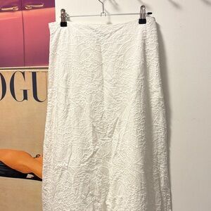 Chic White Cotton Lace Skirt 8